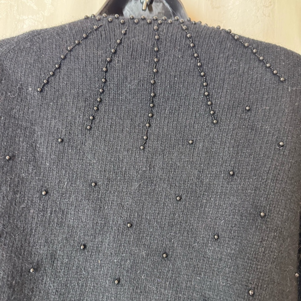 Vintage Braemar Black Beaded Cardigan - Picture 5 of 7